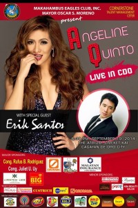 Live in CDO Angeline Quinto and Erik Santos