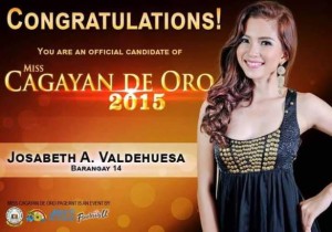 Miss Cagayan de Oro, Miss CDO 2015, Miss Cagayan de Oro 2015, Miss Cagayan de Oro candidates, official candidates of Miss Cagayan de Oro 2015, Miss Cagayan de Oro winner, Miss Cagayan de Oro 2015 schedule, Miss CdeO, Miss Cagayan de Oro talents