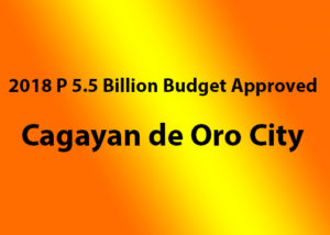 city budget, cagayan de oro city budget, 2018 budget